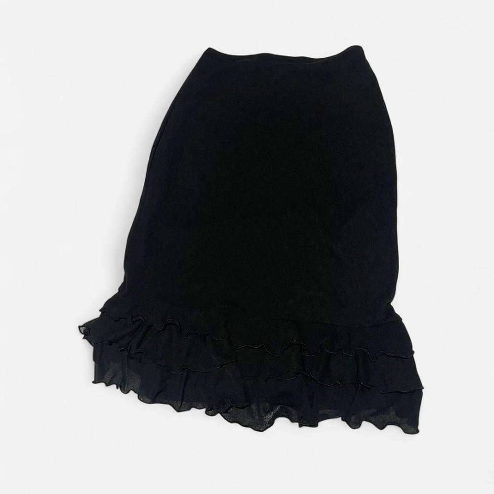 Morgan de toi mesh Black midi skirt